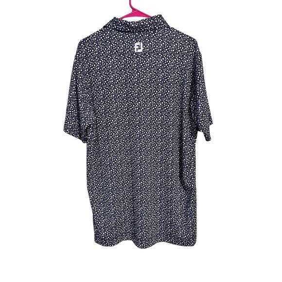 FootJoy Lisle Tossed Tulips Polo Size Medium - Picture 2 of 7